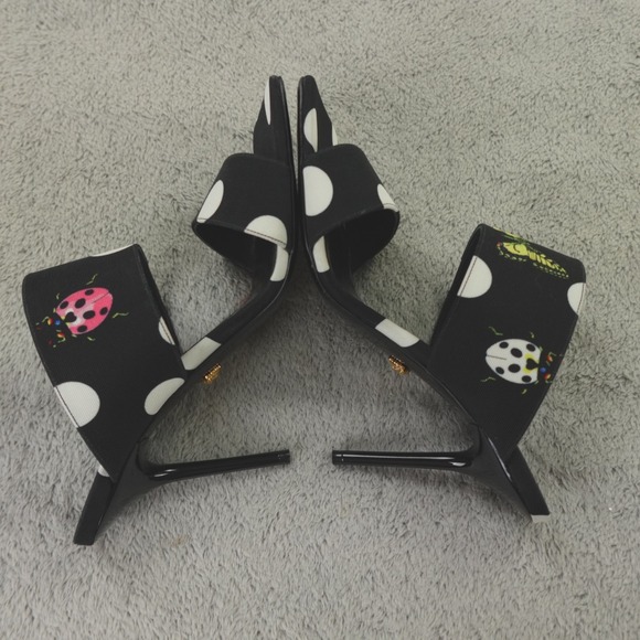 Versace x Dua Lipa Butterflies 95 mm Canvas Mules - Picture 10 of 14